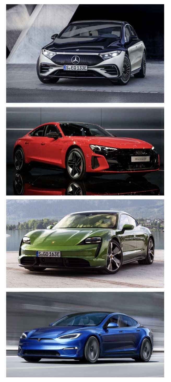 EQS Vs 타이칸 Vs 모델s Vs 이트론 게시글 썸네일