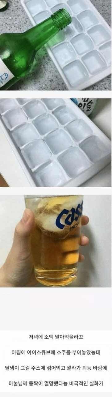 얼음 만들었다가 마누라한테맞은 썰 게시글 썸네일