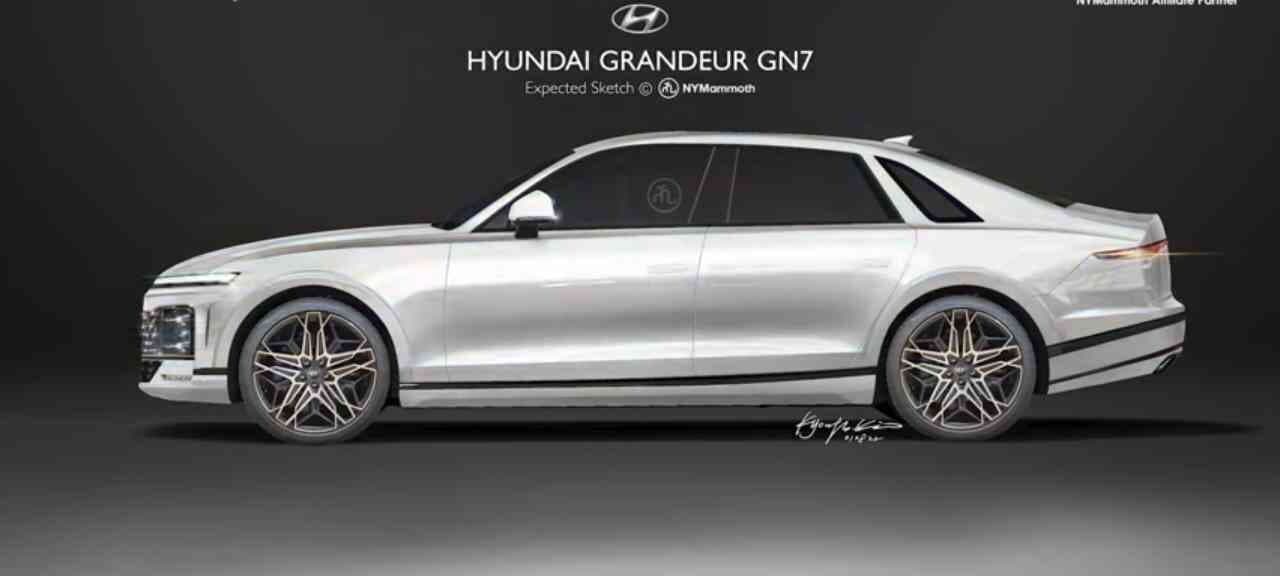 ?그랜저 풀체인지 GN7 측면 예상도  게시글 썸네일