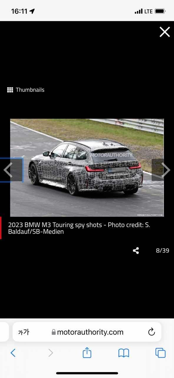 23년식 M3투어링 스파이샷 게시글 썸네일