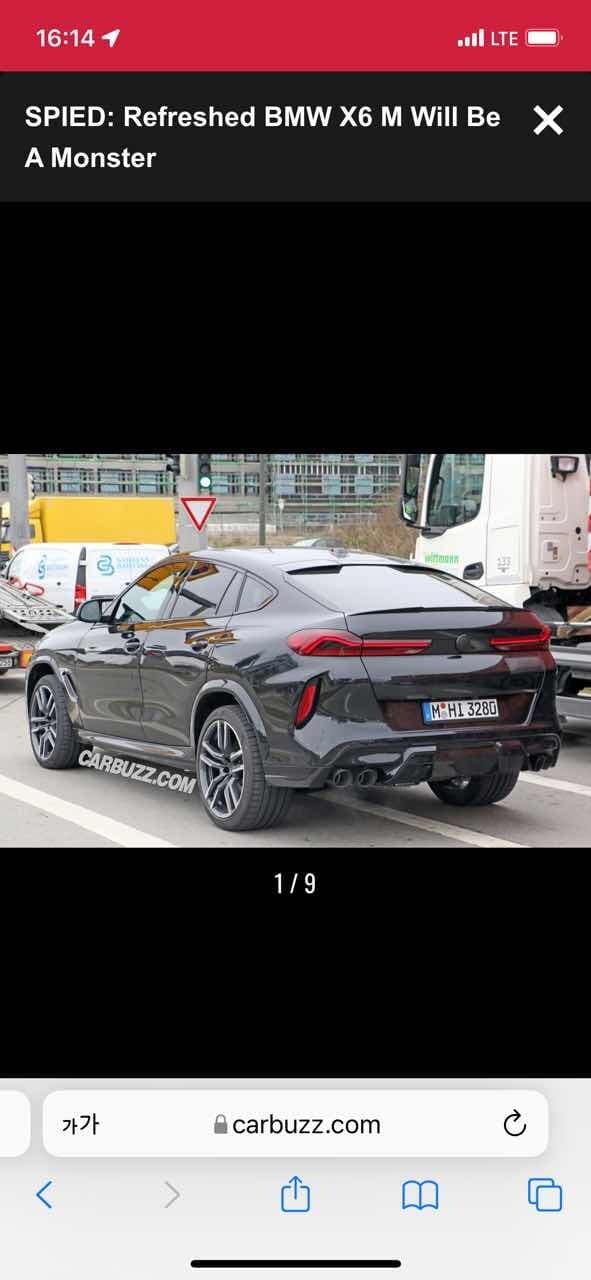 X6 M 스파이샷 게시글 썸네일