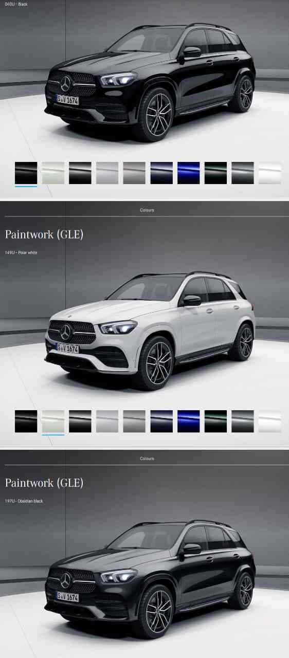 벤츠 GLE 시리즈 모든 색상 한 눈에 보기 게시글 썸네일