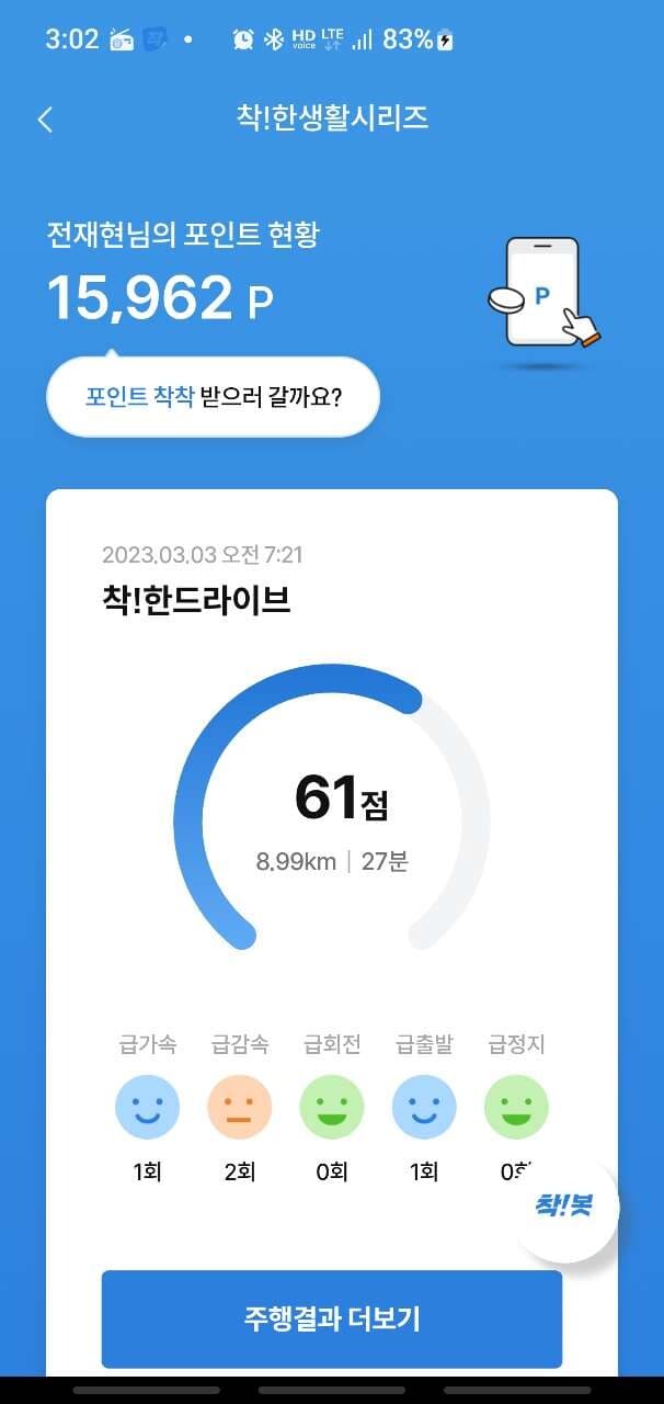 [착!한드라이브] 점수 아쉽네요^^ 게시글 썸네일