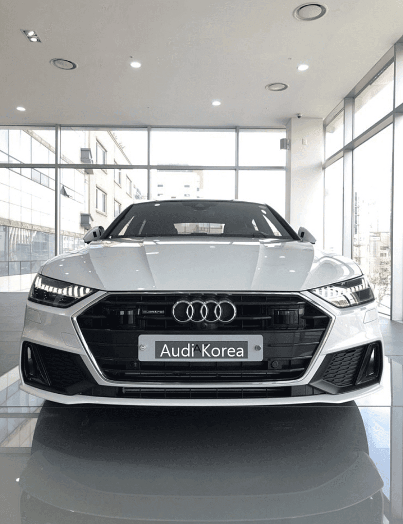 아우디 A7 전시장 입고 사진  게시글 썸네일