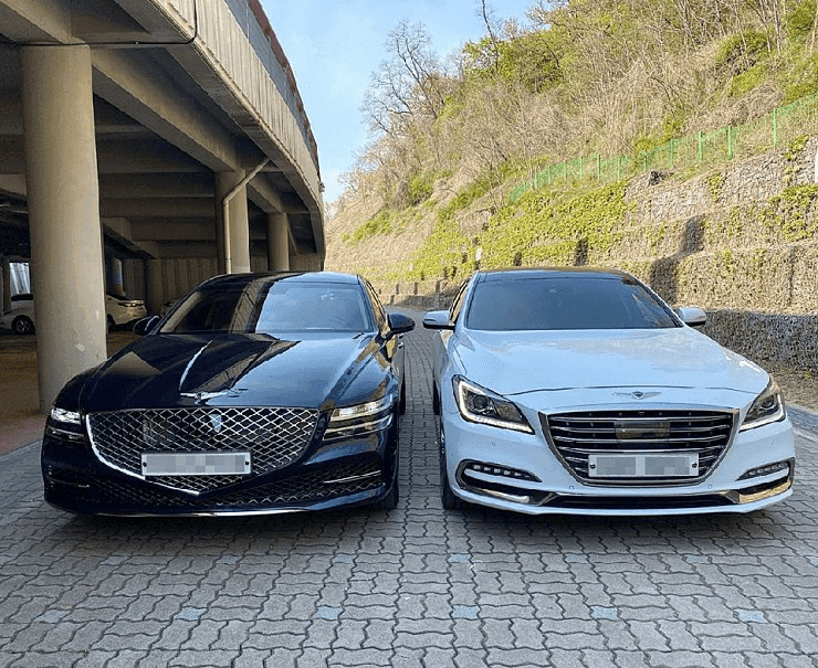 제네시스 G80 구형 vs 신형 디자인 비교 게시글 썸네일