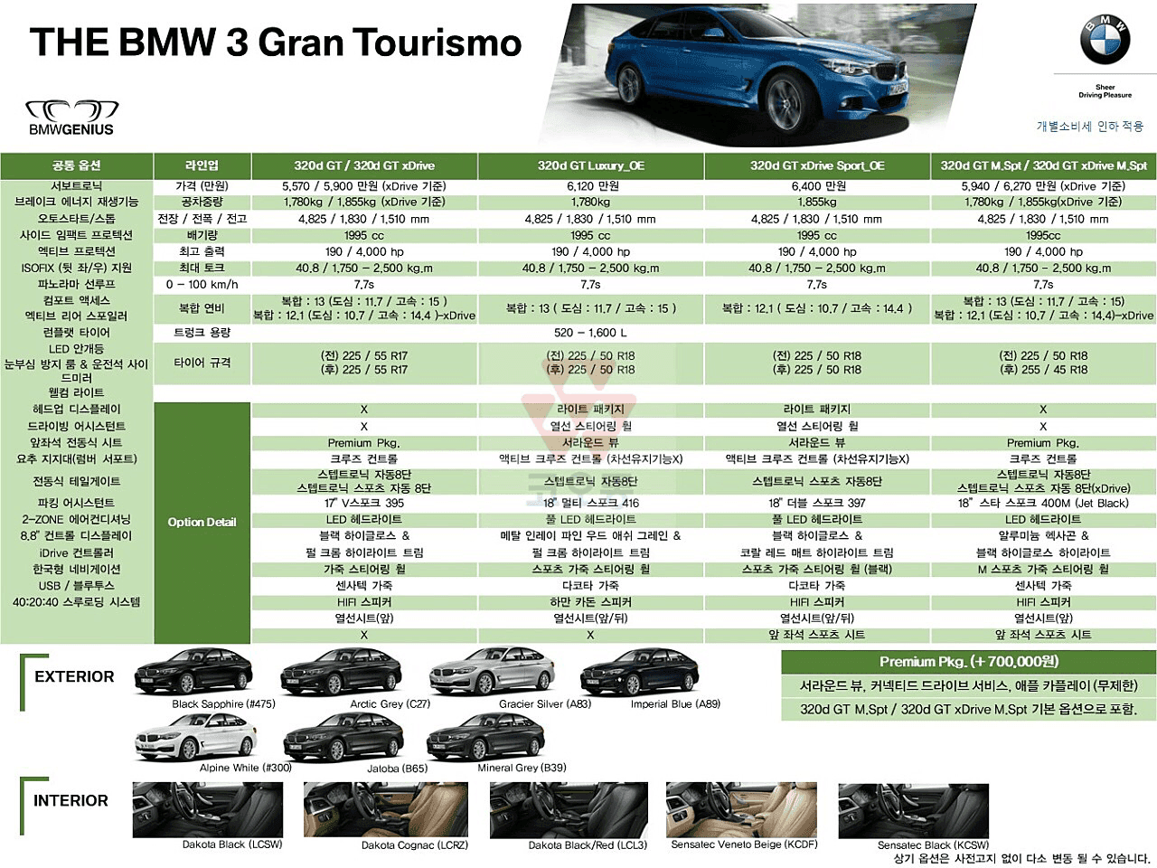3gt 트림별 옵션 최신형 게시글 썸네일