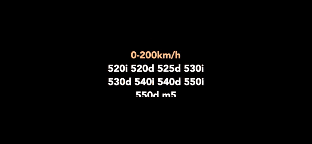 BMW 5시리즈 0-200km 가속성능비교 게시글 썸네일