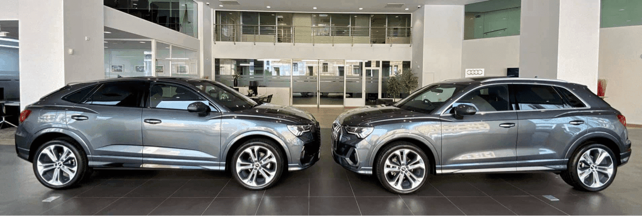 아우디 Q3와 Q3 스포츠백 비교 사진입니다~ 게시글 썸네일