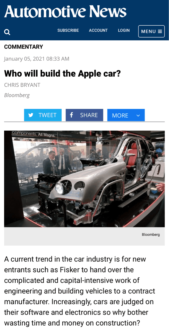 애플카 만들 제조사 그리고 가을에 벌어질 일?! ? 게시글 썸네일