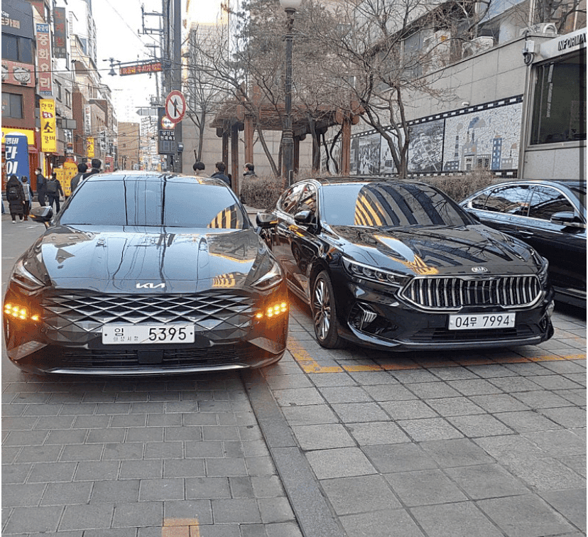 K7과 K8 비교 사진  게시글 썸네일