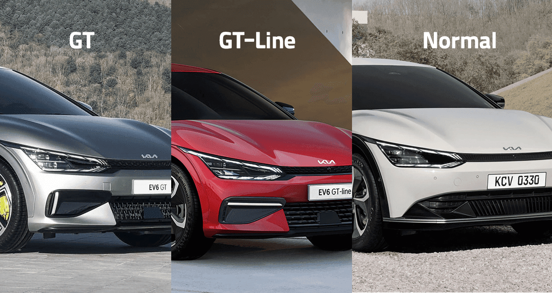 기아 EV6, GT라인, GT 각각 디자인 비교 게시글 썸네일