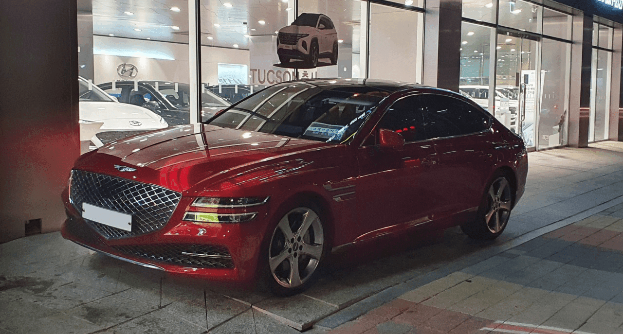 제네시스 G80 빨간색도 있었네요 게시글 썸네일