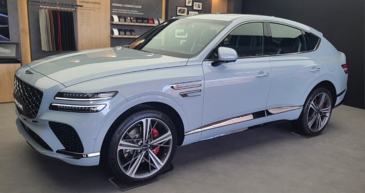 GV80 쿠페 베링블루 컬러 전시차  게시글 썸네일