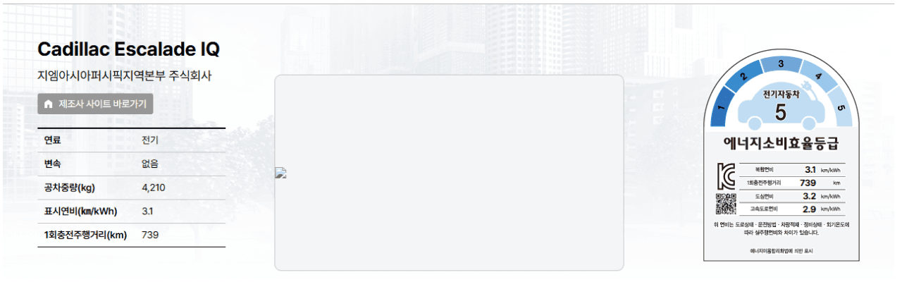 캐딜락 전기차 주행거리 진짜 무자비하네요  게시글 썸네일
