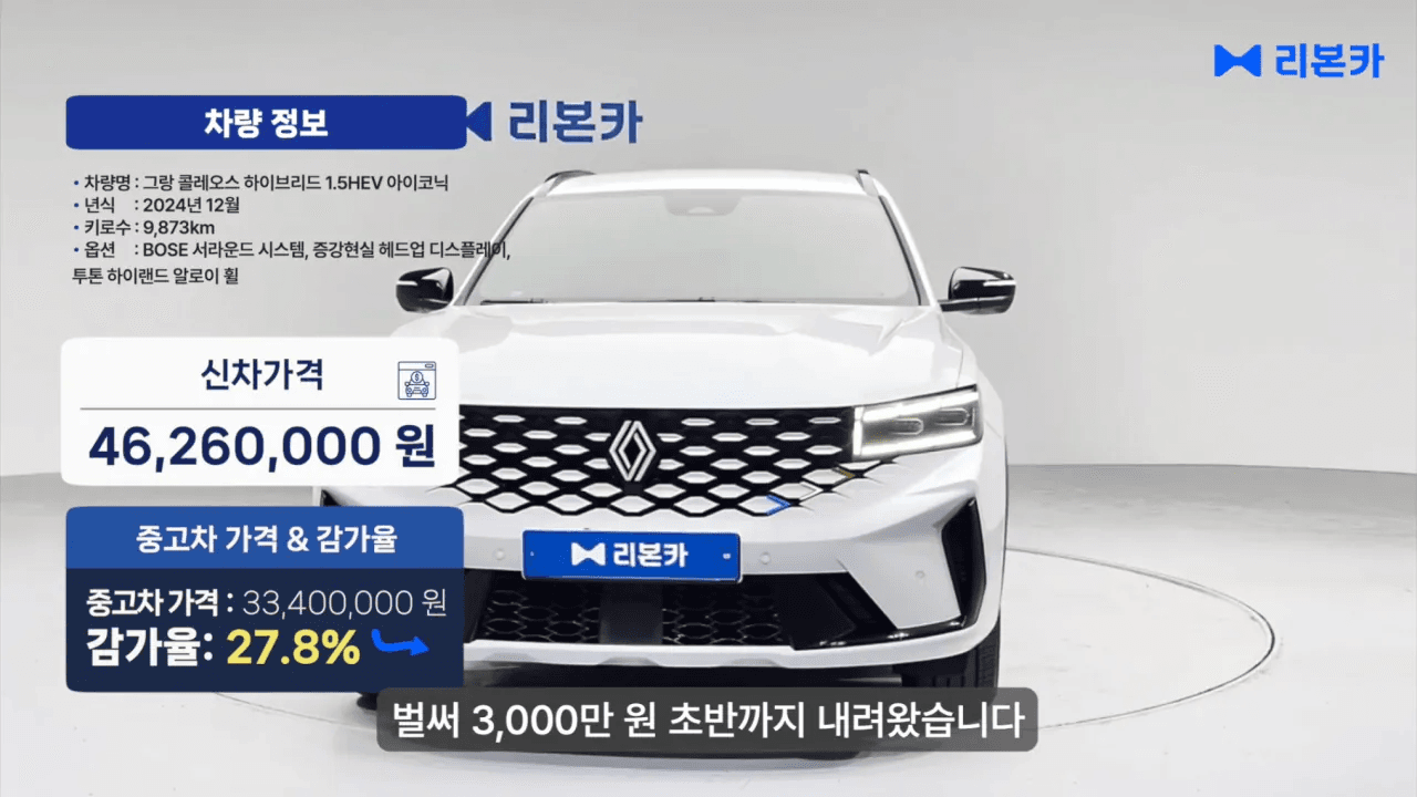 르노 감가 살벌하네요  게시글 썸네일