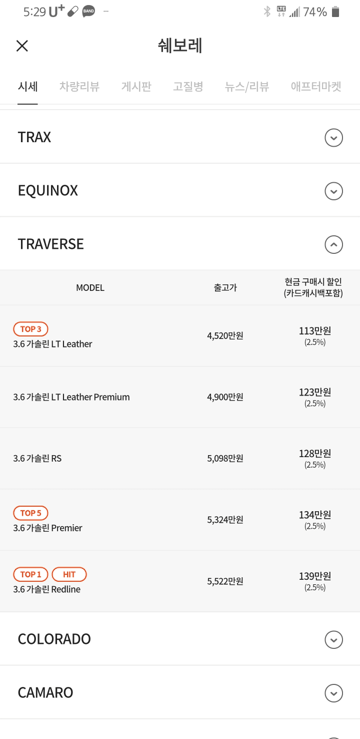 트레버스 사고 싶습니다 게시글 썸네일