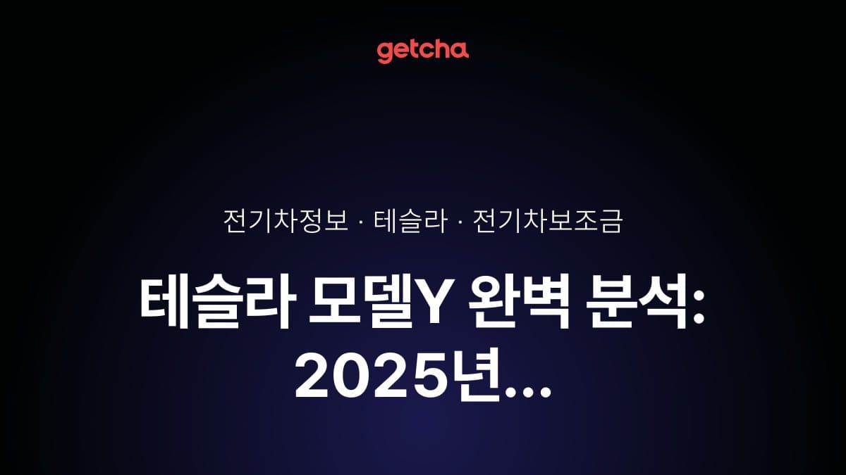 테슬라 모델Y 완벽 분석: 2025년 실구매가·보조금·실주행거리 총정리