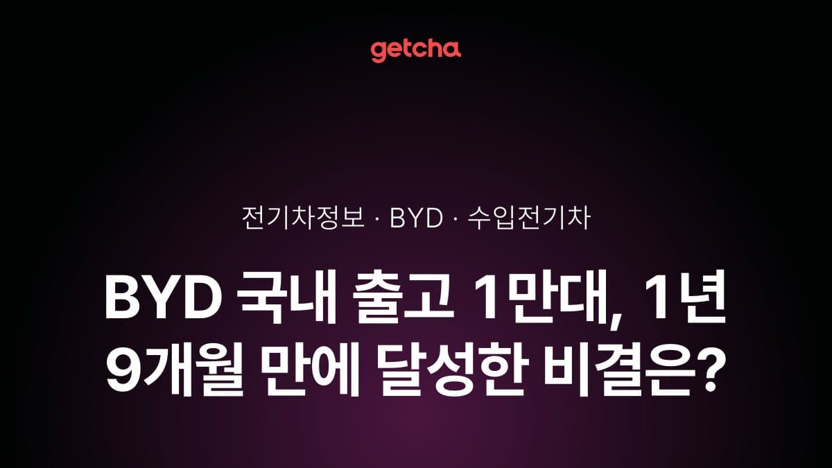 BYD 국내 판매 2만대 돌파, 보조금 중단에도 수입차 4위 오른 비결은?