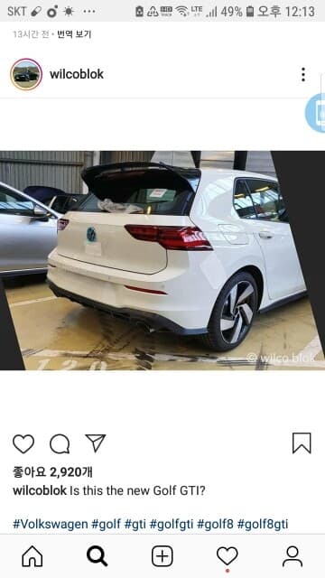 VW 골프 GTI 뒷모습 & 고성능 라인업 유출 게시글 썸네일