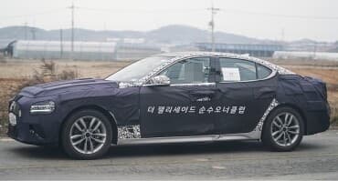 제네시스 G70 부분변경 스파이샷 게시글 썸네일