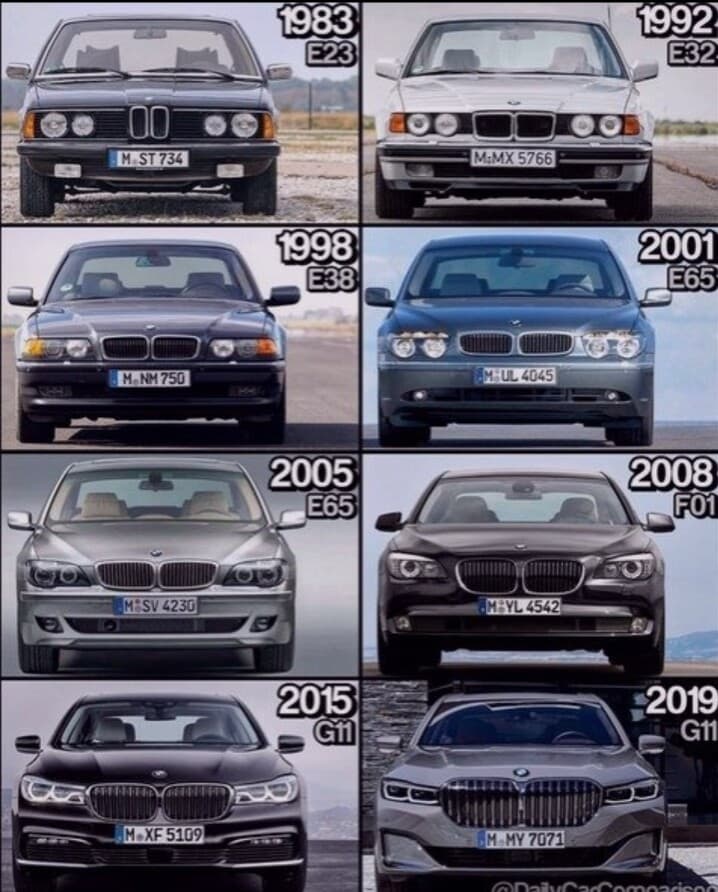 BMW 7시리즈 시대별 변화 게시글 썸네일