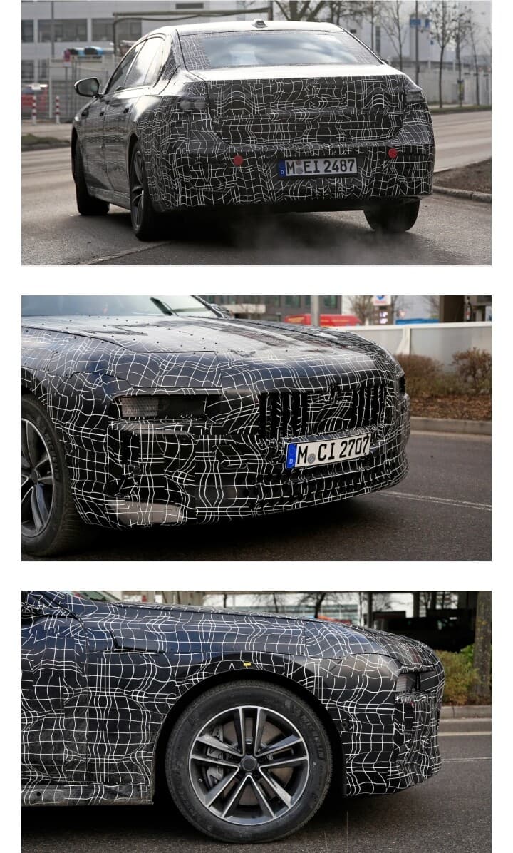 New 전기차  2022 BMW 7 시리즈 스파이샷 게시글 썸네일