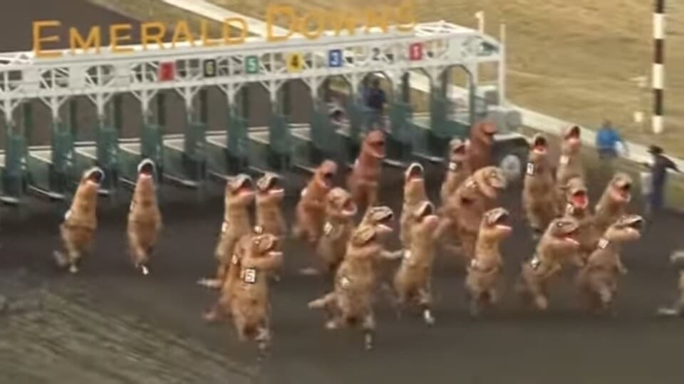 (병맛웃) 티라노 드래그 레이스 게시글 썸네일