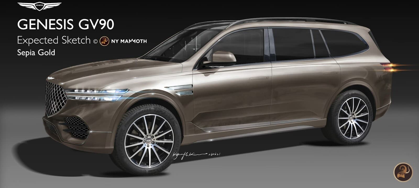 제네시스 SUV  끝판왕 GV 90 예상도 게시글 썸네일