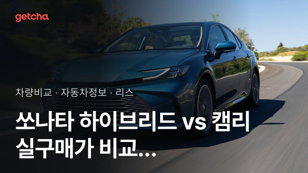 쏘나타 하이브리드 vs 캠리 실구매가 비교 (2026년 9월)
