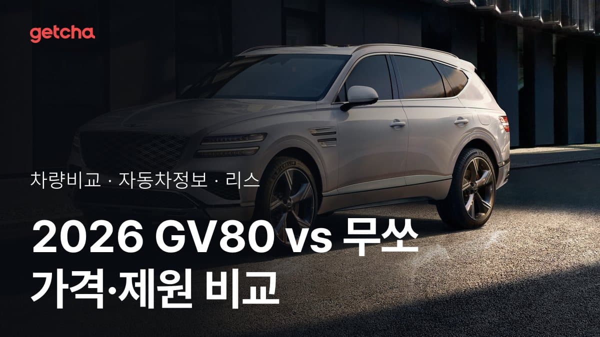GV80 vs 무쏘 승차감과 정숙성, 실제 오너들의 평가는?