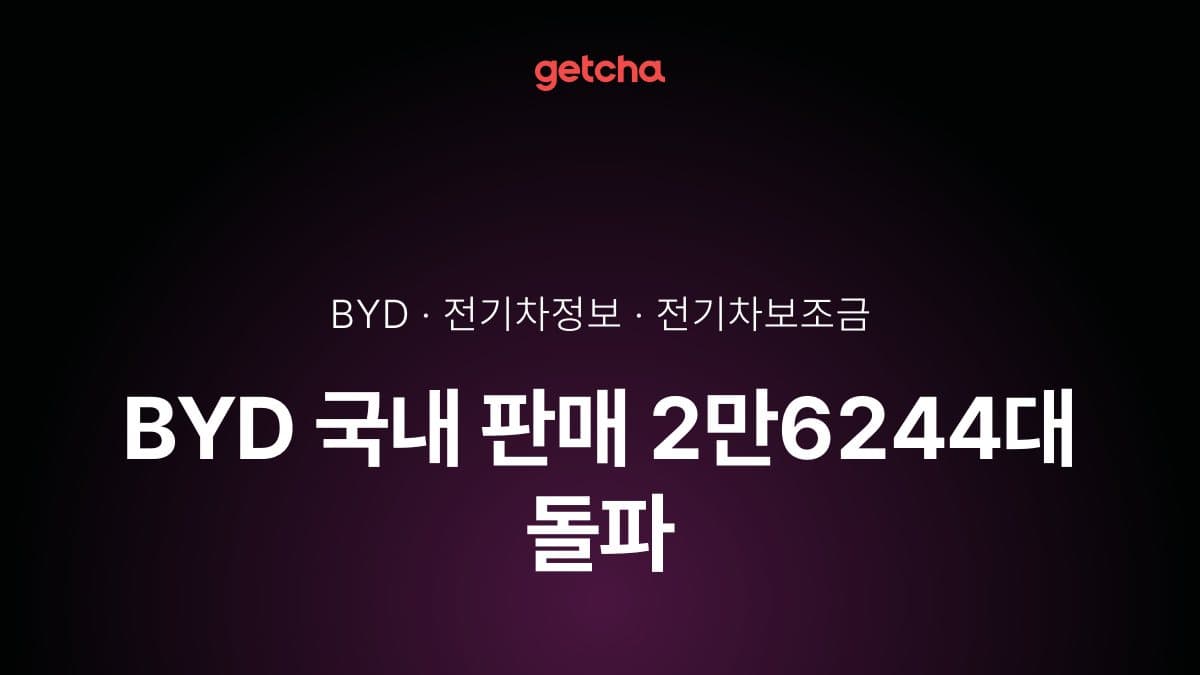BYD 국내 판매 2만6244대 돌파